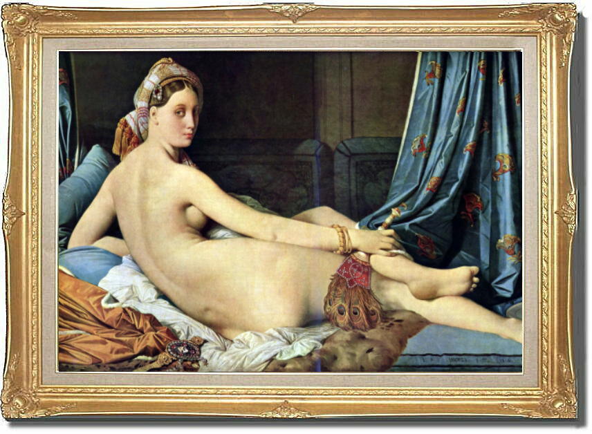 ジークレープリント-裸婦人物画　ヌード画　(ポスターフレームは付きません)絵画/タペストリー