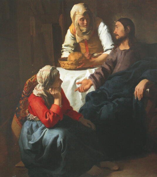 フェルメール「マリアとマルタの家のキリスト」の詳細
