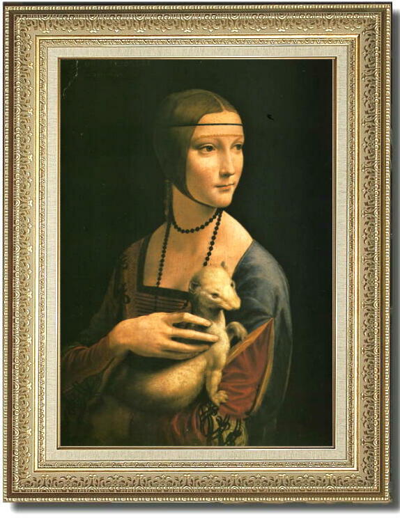 白貂を抱く貴婦人 レオナルド ダ ヴィンチ 絵画販売 複製画